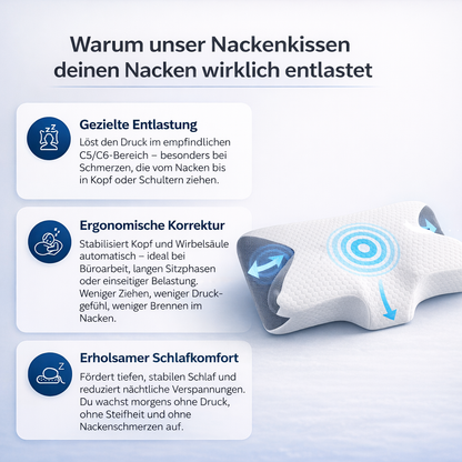 Nackenleicht® Nackenkissen - Aufwachen ohne Nackenschmerzen